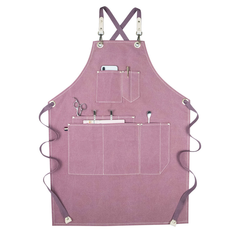 Women Kitchen Accessories - Apron Factory Sale Pink Unisex Workwear