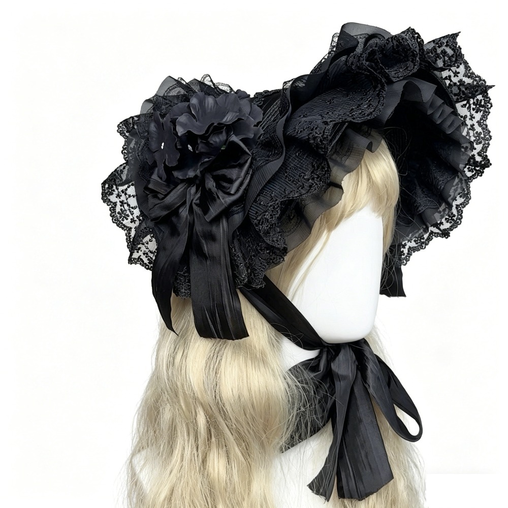 Gothic Lolita Straw Hat BNT Bl - Women'S Victorian Era Accessories 评论和价格