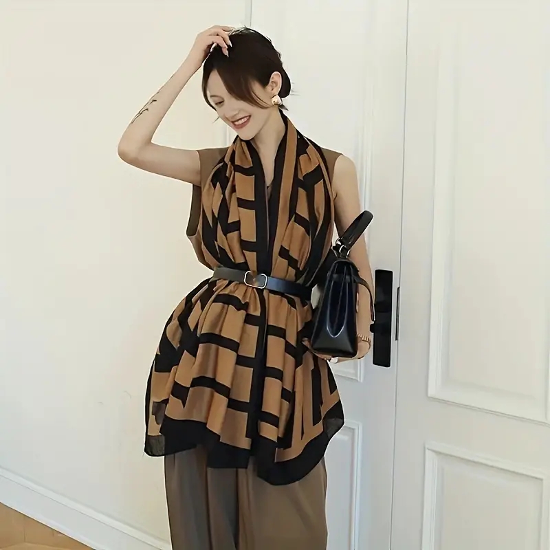 Fashion Cotton Linen Lightweig - Women'S Winter Accessories Set 评论和价格