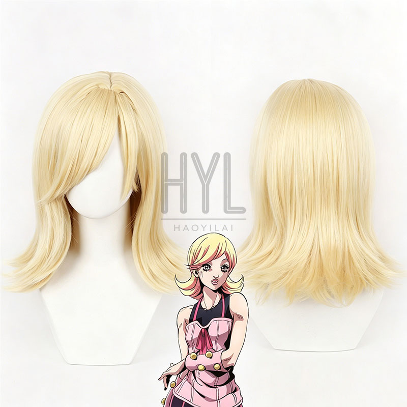 Anime JOJO Lucy Steel Cosplay  - Women'S Yellow Accessories 评论和价格