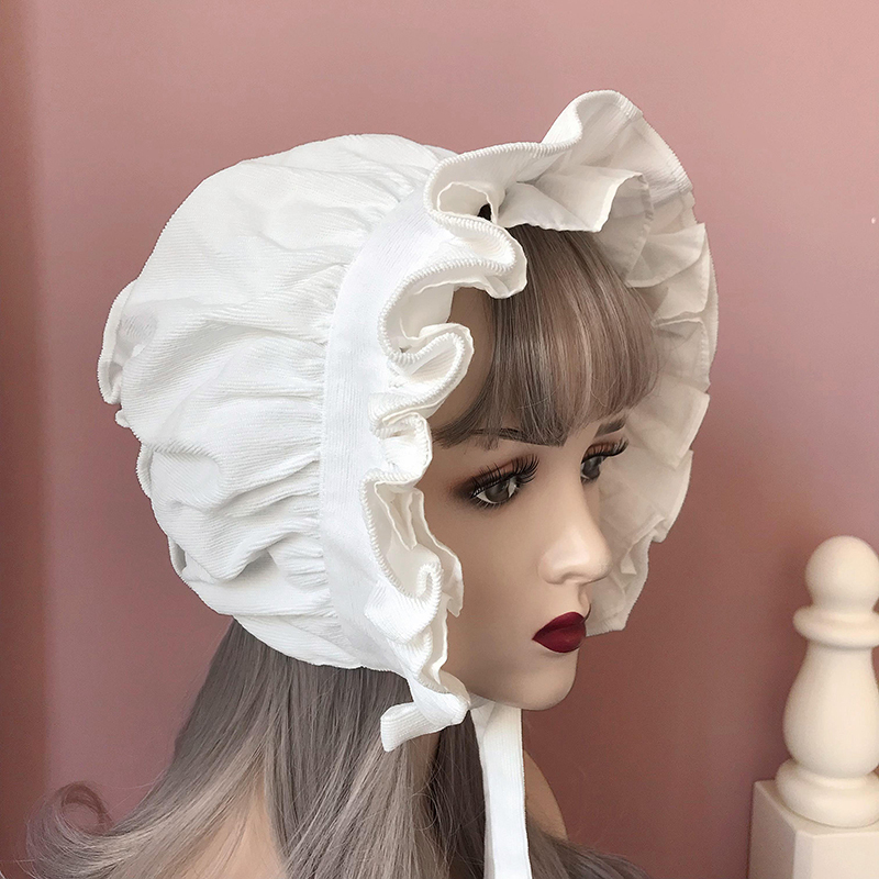 Maid Bonnet Hat Lolita Girl Co - Women'S Victorian Era Accessories 评论和价格