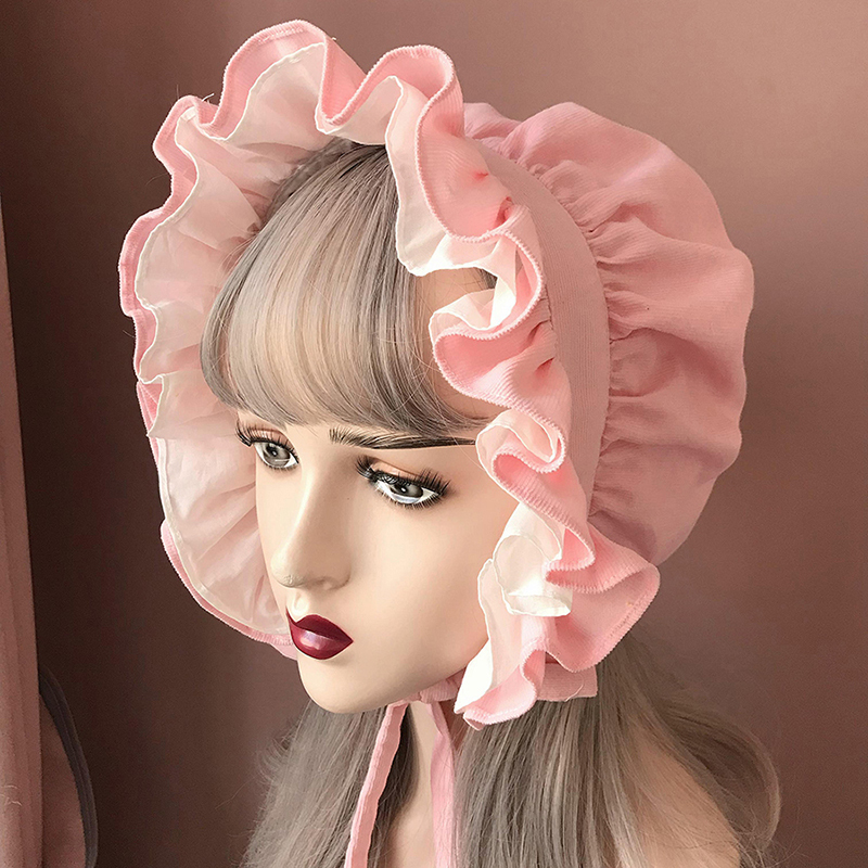 Maid Bonnet Hat Lolita Girl Co - Women'S Victorian Era Accessories 评论和价格
