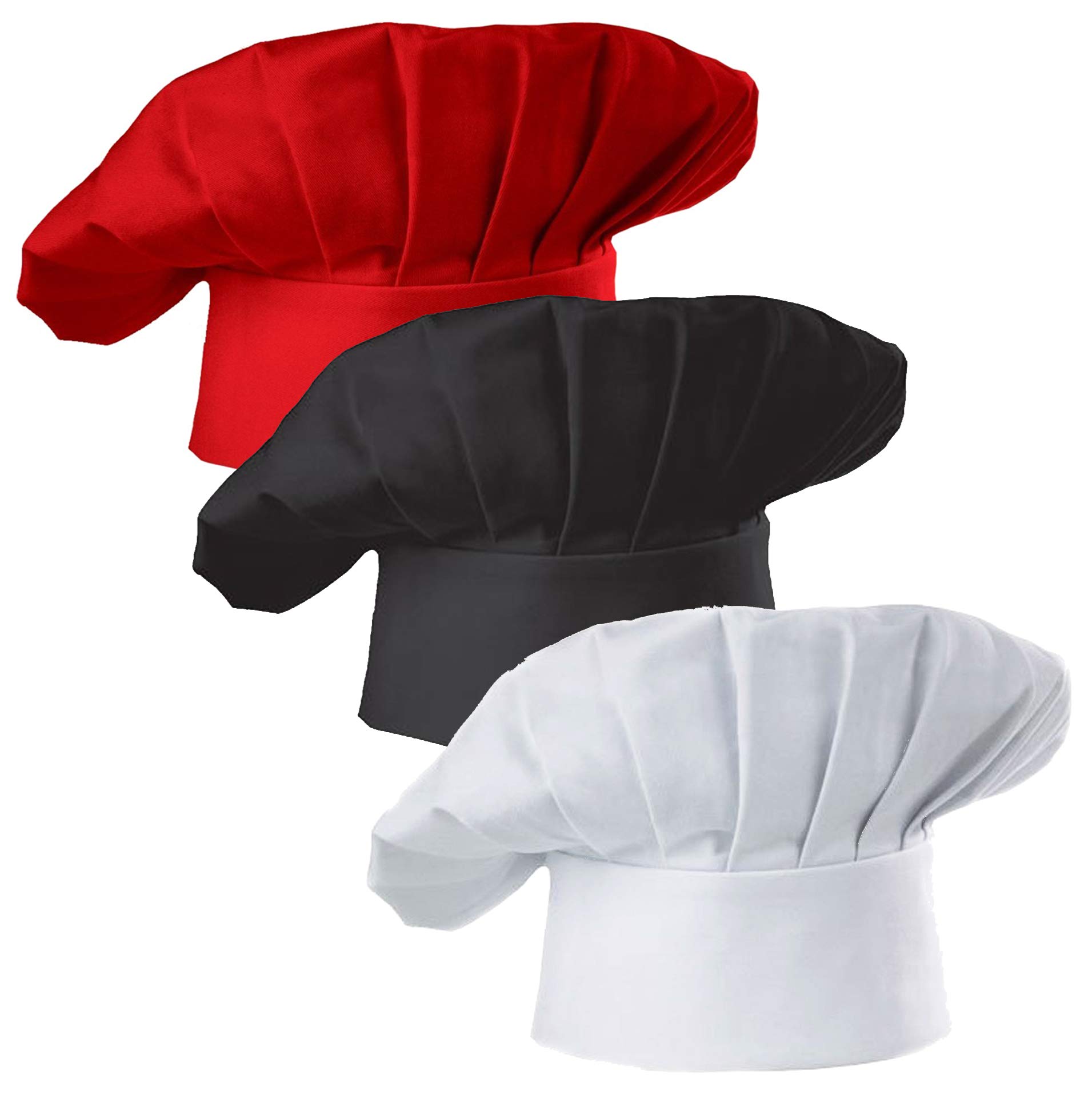 Set of 3 Pack Adult Chef Hat A - Women Kitchen Accessories 评论和价格
