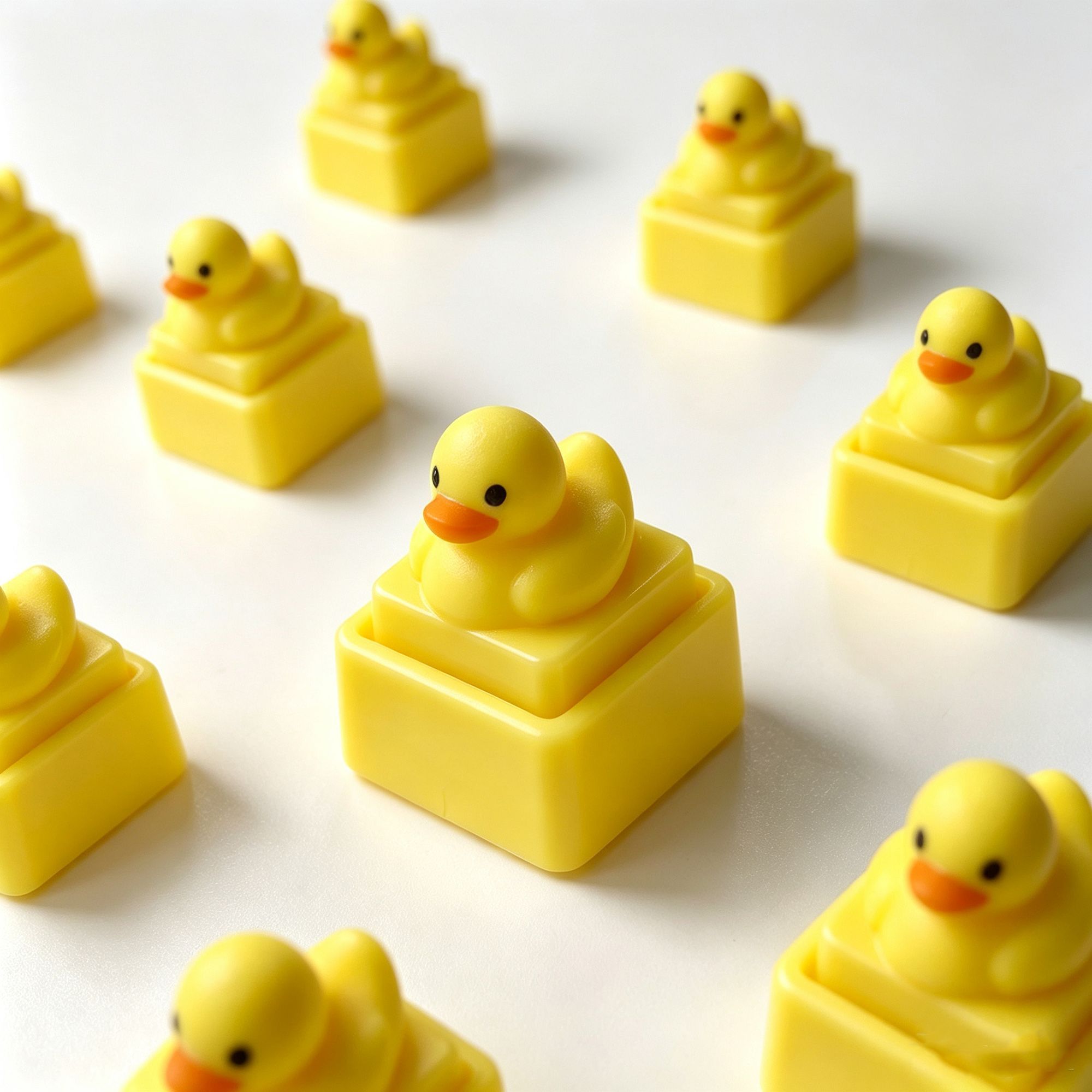 Cute Yellow Duck Press Keychai - Women'S Key Accessories 评论和价格