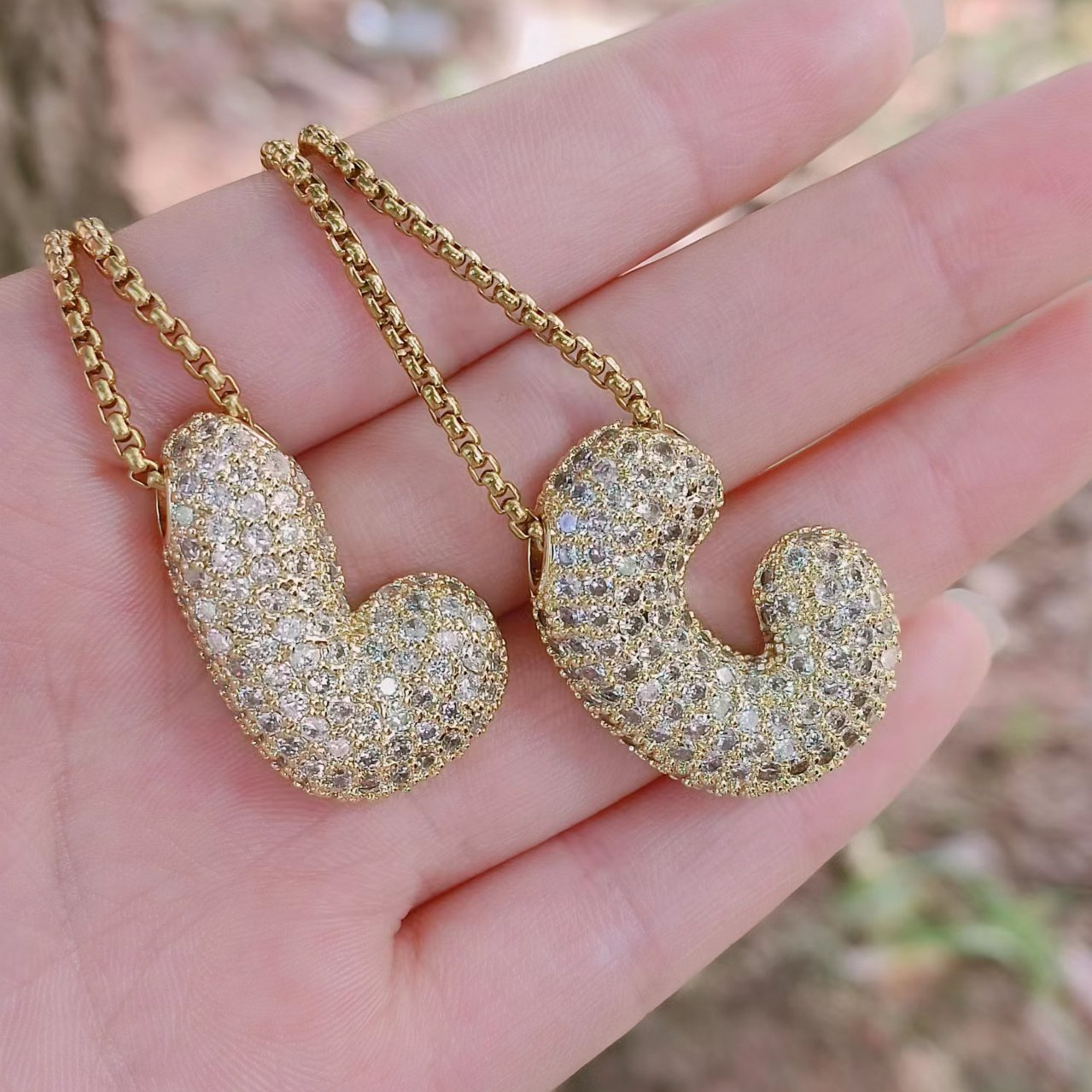 Luxury Cubic Zircon Balloon In - Charm Necklace Dainty 评论和价格