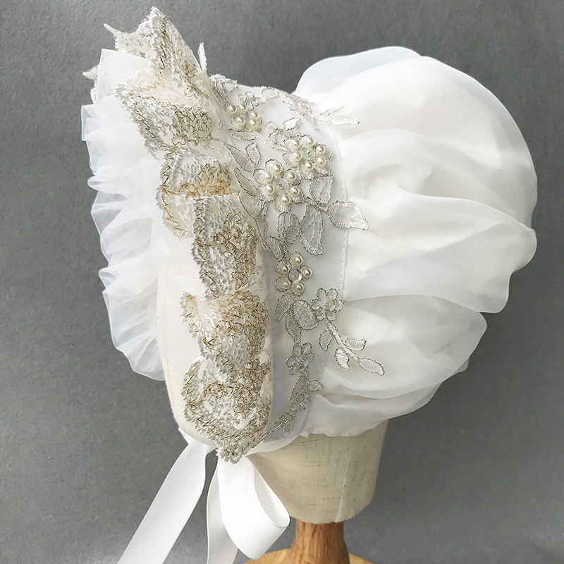 Victorian Bonnet Ruffles Villa - Women'S Victorian Era Accessories 评论和价格