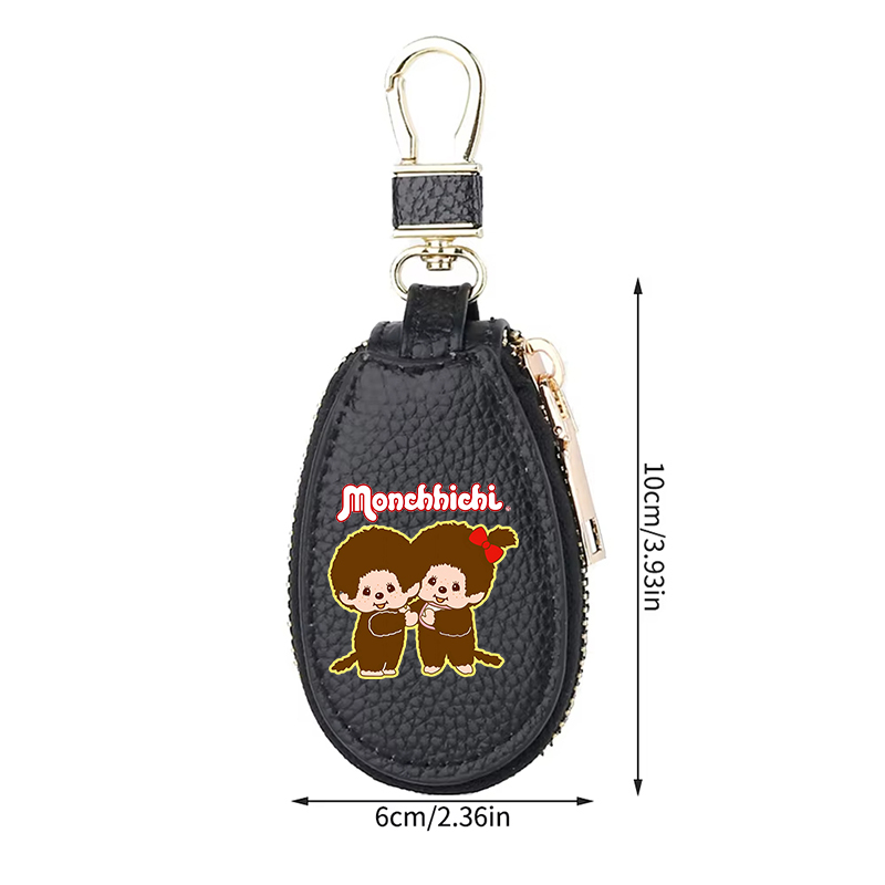 1pcs MONCHHICHI Leather Zipper - Women'S Key Accessories 评论和价格