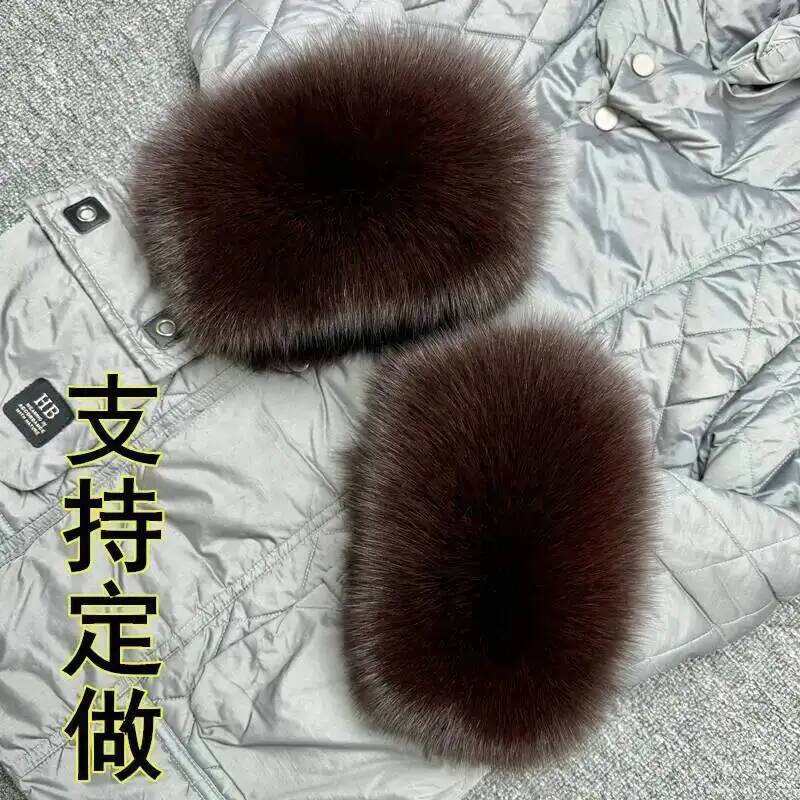 Ladies fox fur Arm Warmers Set - Women'S Winter Accessories Set 评论和价格