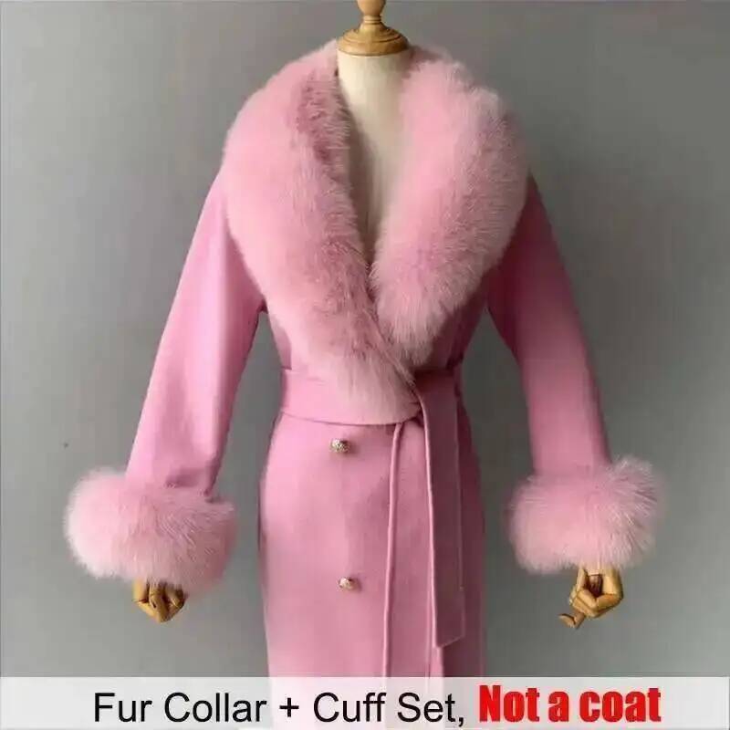 Real Fur Collar And Cuffs Set  - Women'S Winter Accessories Set 评论和价格