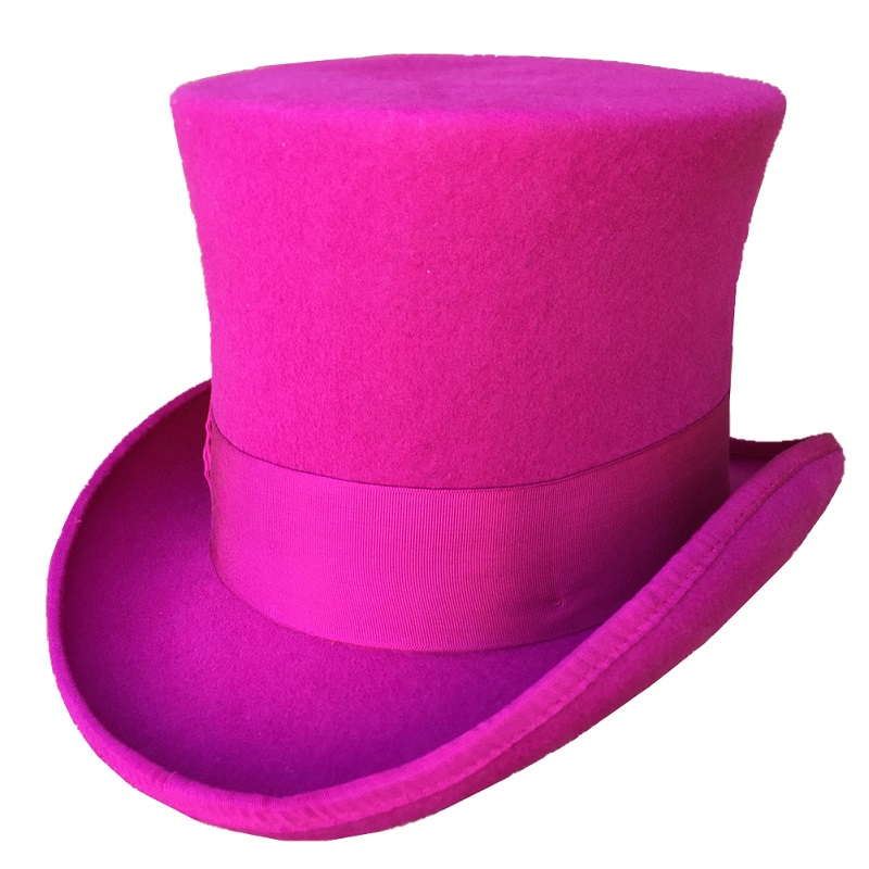 Rose PINK Women Top Hat Victor - Women'S Victorian Era Accessories 评论和价格
