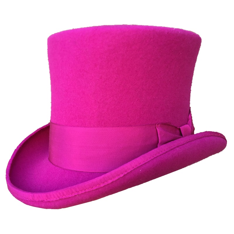 Rose PINK Women Top Hat Victor - Women'S Victorian Era Accessories 评论和价格