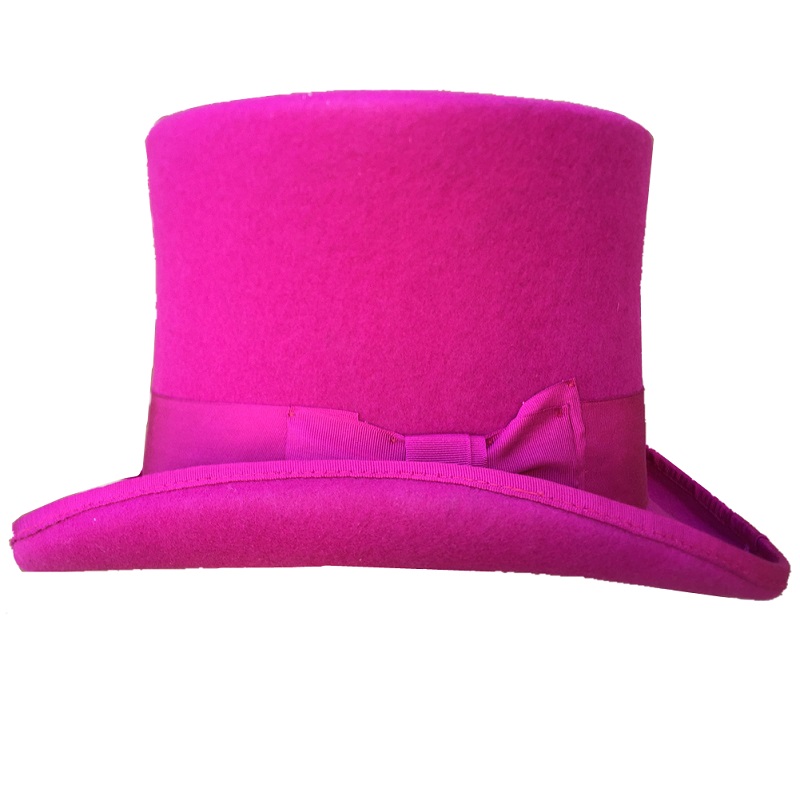 Rose PINK Women Top Hat Victor - Women'S Victorian Era Accessories 评论和价格