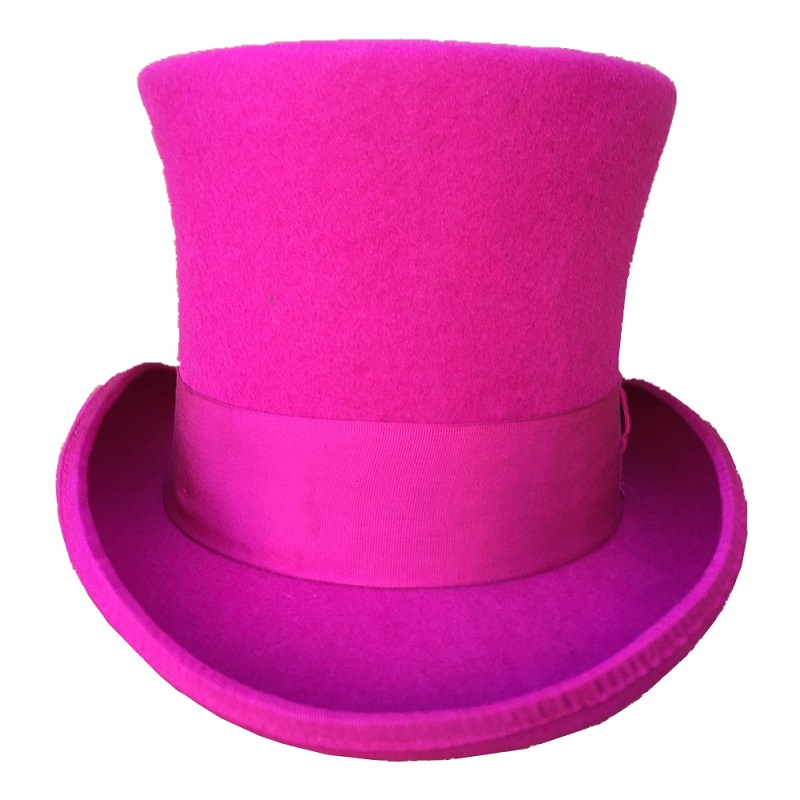 Rose PINK Women Top Hat Victor - Women'S Victorian Era Accessories 评论和价格