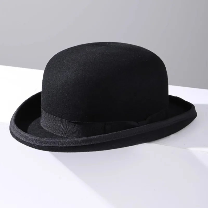 100% Wool Bowler Hat for Men B - Women'S Victorian Era Accessories 评论和价格