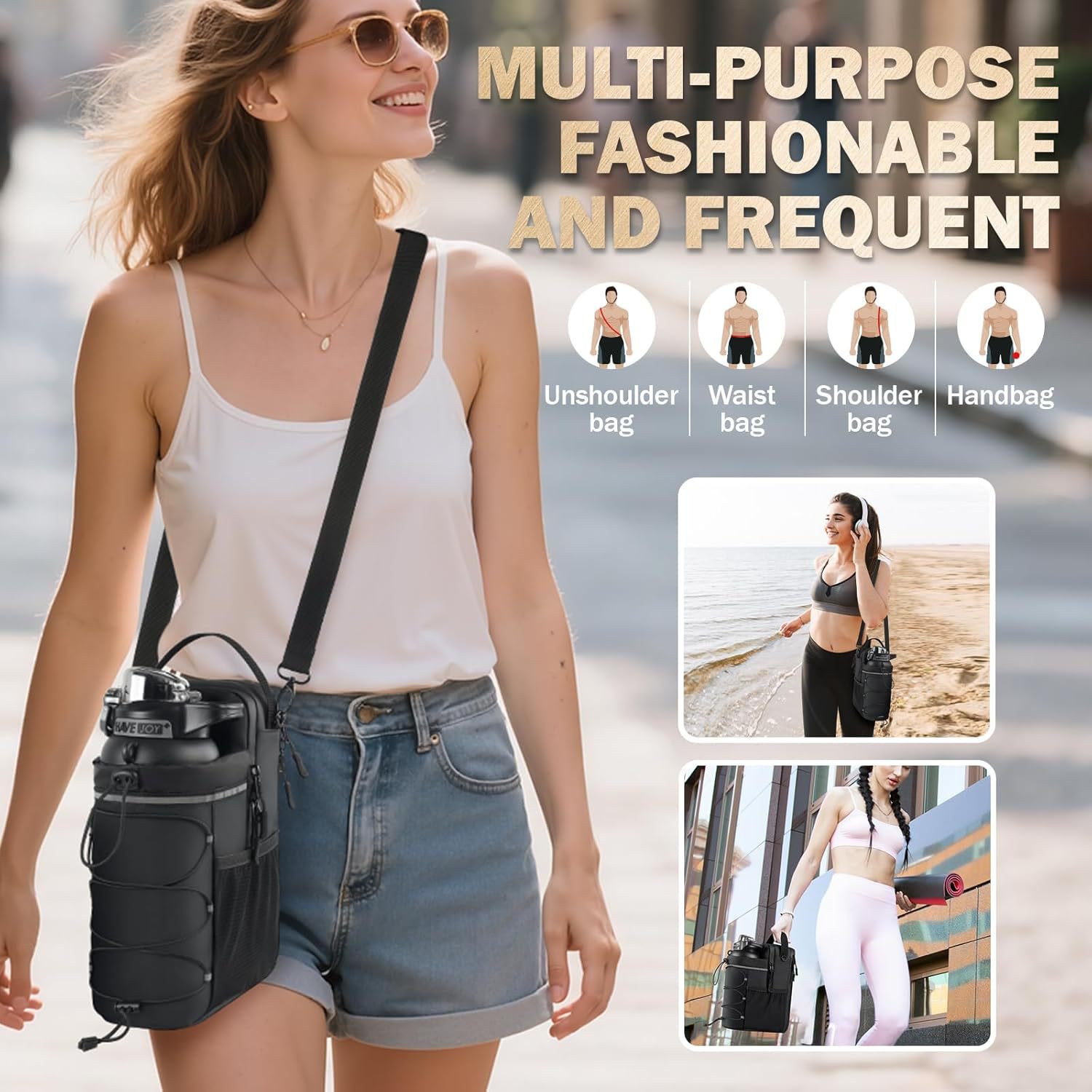 Portable Magnetic Water Bottle - Women'S Exercise Accessories 评论和价格